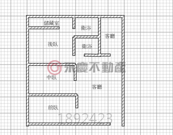 台中龍井學區旁中庭方正美三房+平車