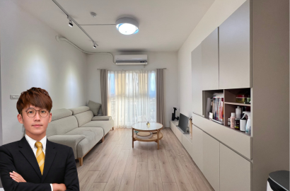 光明公園生活圈｜法國紅美裝三房平車｜邊間、安靜、採光滿分