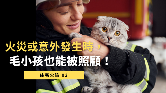 火災或意外發生時，毛小孩也能被照顧！