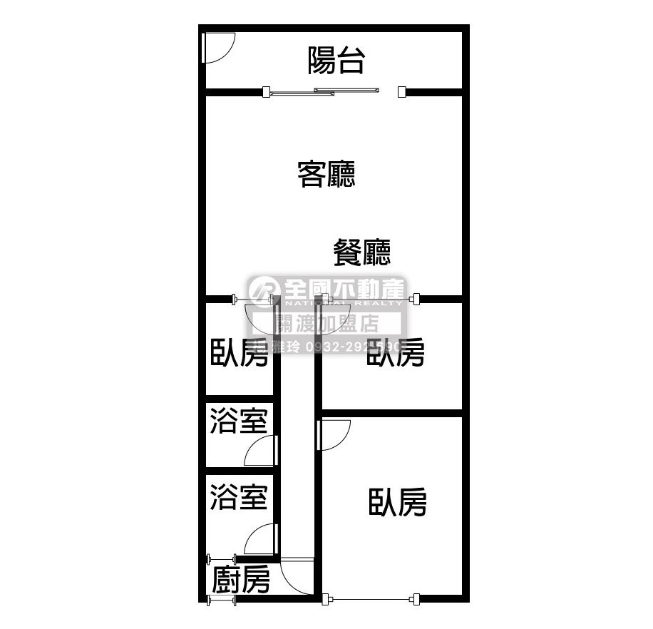 全新裝潢公寓_全國不動產關渡加盟店