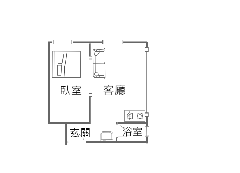 【房產小軒】A22老街溪捷運站,一房一廳大套房 價格我談