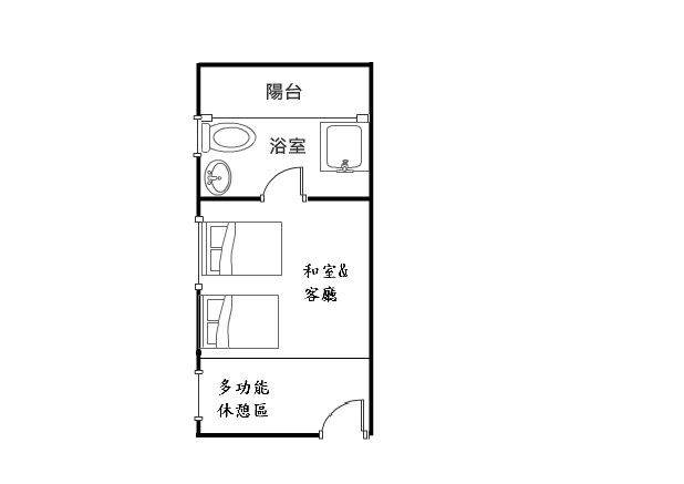 公園旁邊間塌塌米溫泉湯屋｜礁溪阿克｜山那邊社區