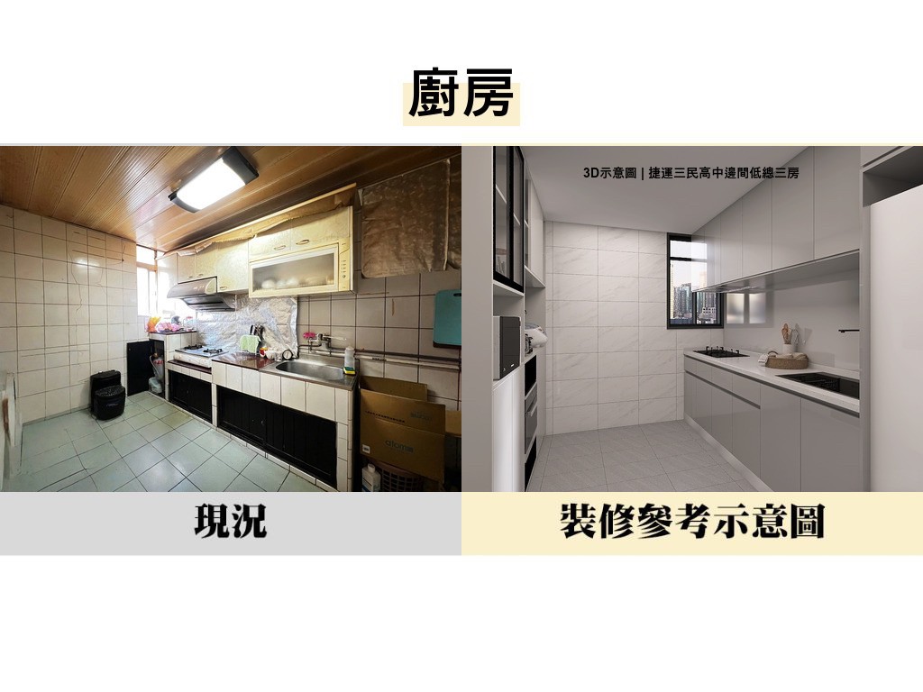 【獨家】三民捷運低總邊間三房美寓