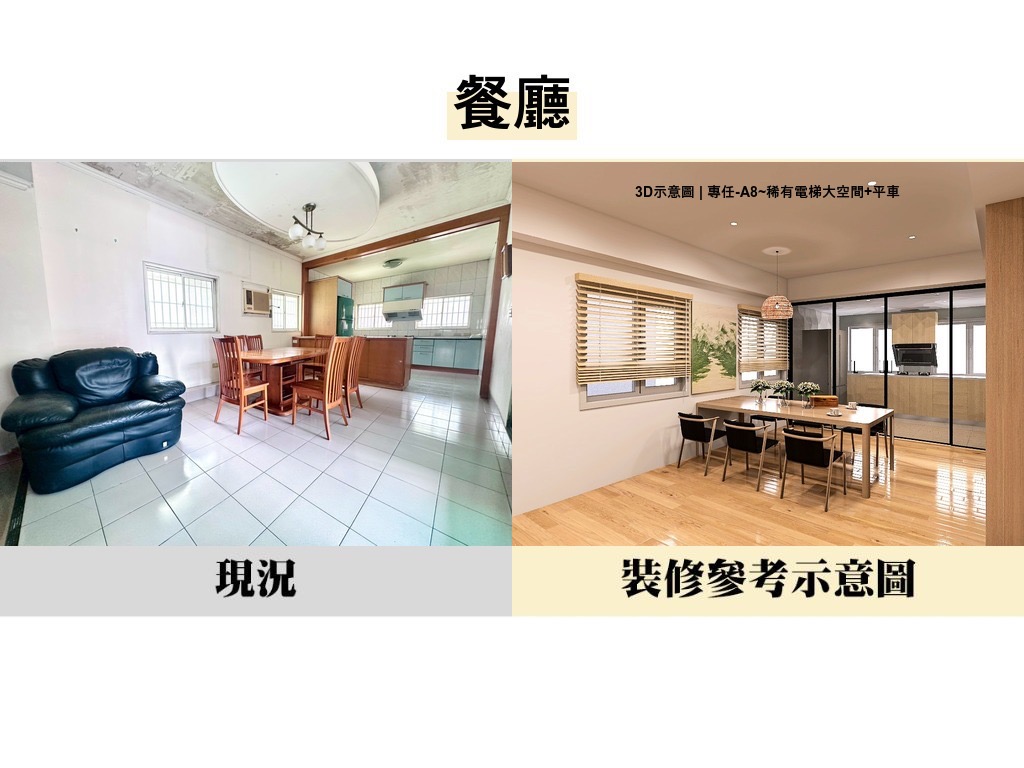 【獨家】專任-A8~稀有電梯大空間+平車