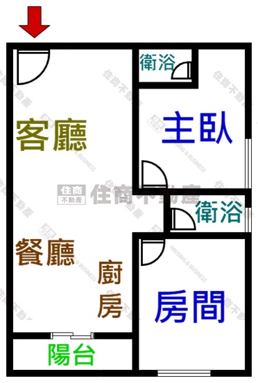 南科之心明亮2房2衛附車位