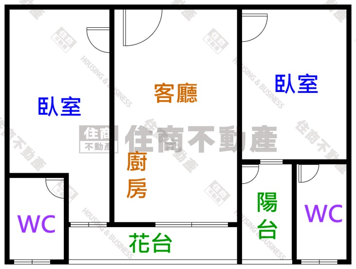 安南摩登世紀明亮2房平車