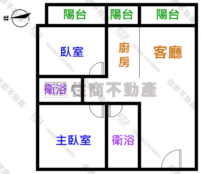💓近巴克禮公園輕裝潢2房2衛平車💓☎ 0958828701李苡菡💓