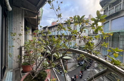 強打!稀有台北橋MRT靜巷採光無暗房