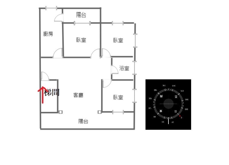 ✌板橋車站✌走4分鐘  新板特區旁淨土 國泰格局邊間3樓