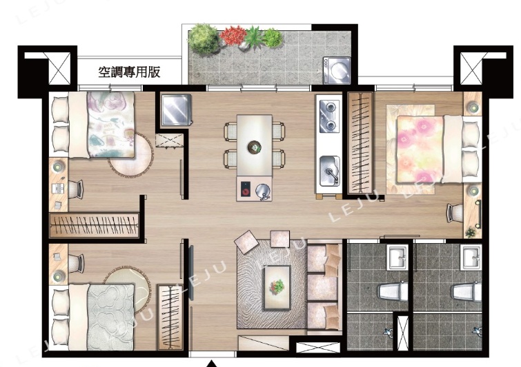 客運園區璟都文華三房