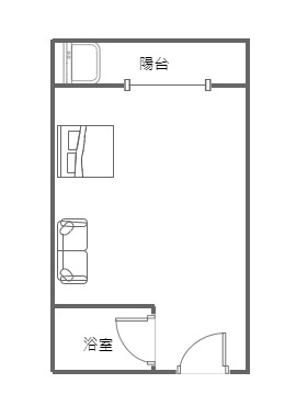 漢口商圈正一房一廳一陽台精裝大套房~