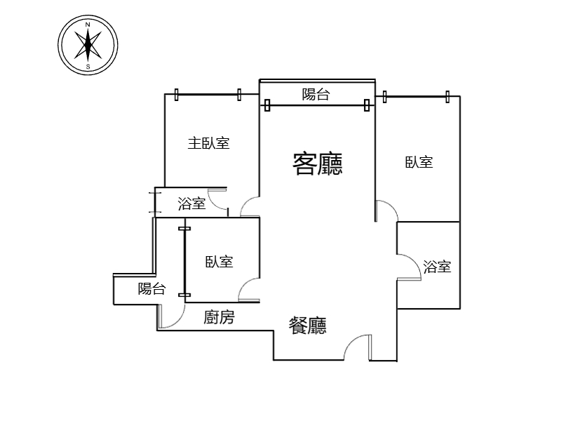【聚佳大砌】室內24坪大三房平車，非面7