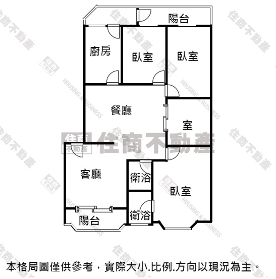 勝開芳鄰電梯四房可停車－住商活力小蔣