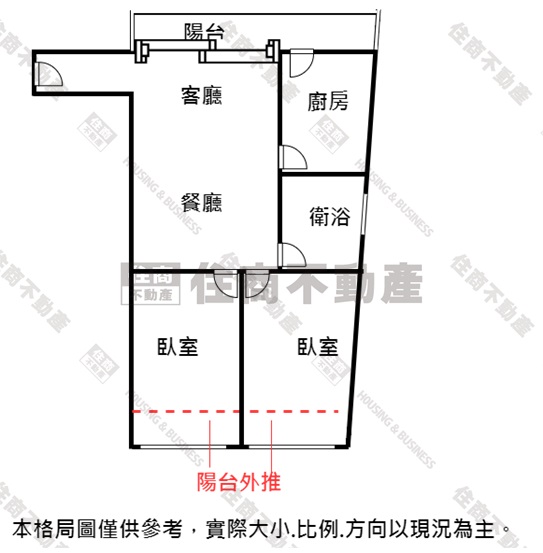雙捷運－雙公園電梯管理高樓邊間兩房－住商活力小蔣