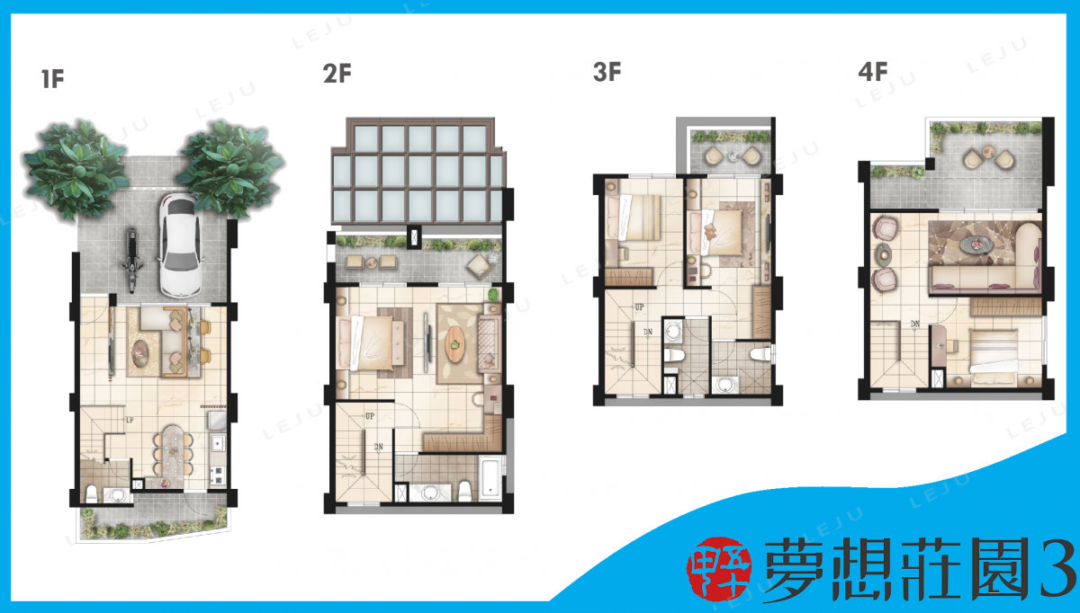 青埔買房買屋 楊梅夢想莊園三期大地坪6米面寬雙車位別墅
