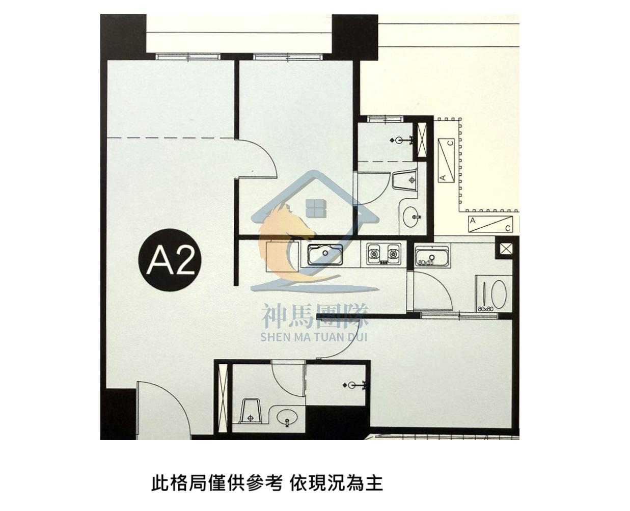 青埔買房買屋 宜雄湛A18雙衛浴兩房車(預售屋)